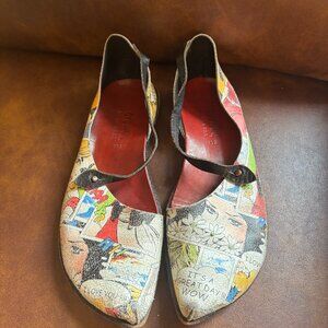 cydwoq Danger leather flats size 8.5